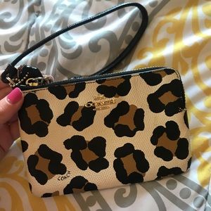 Cheetah Coach Wristlet